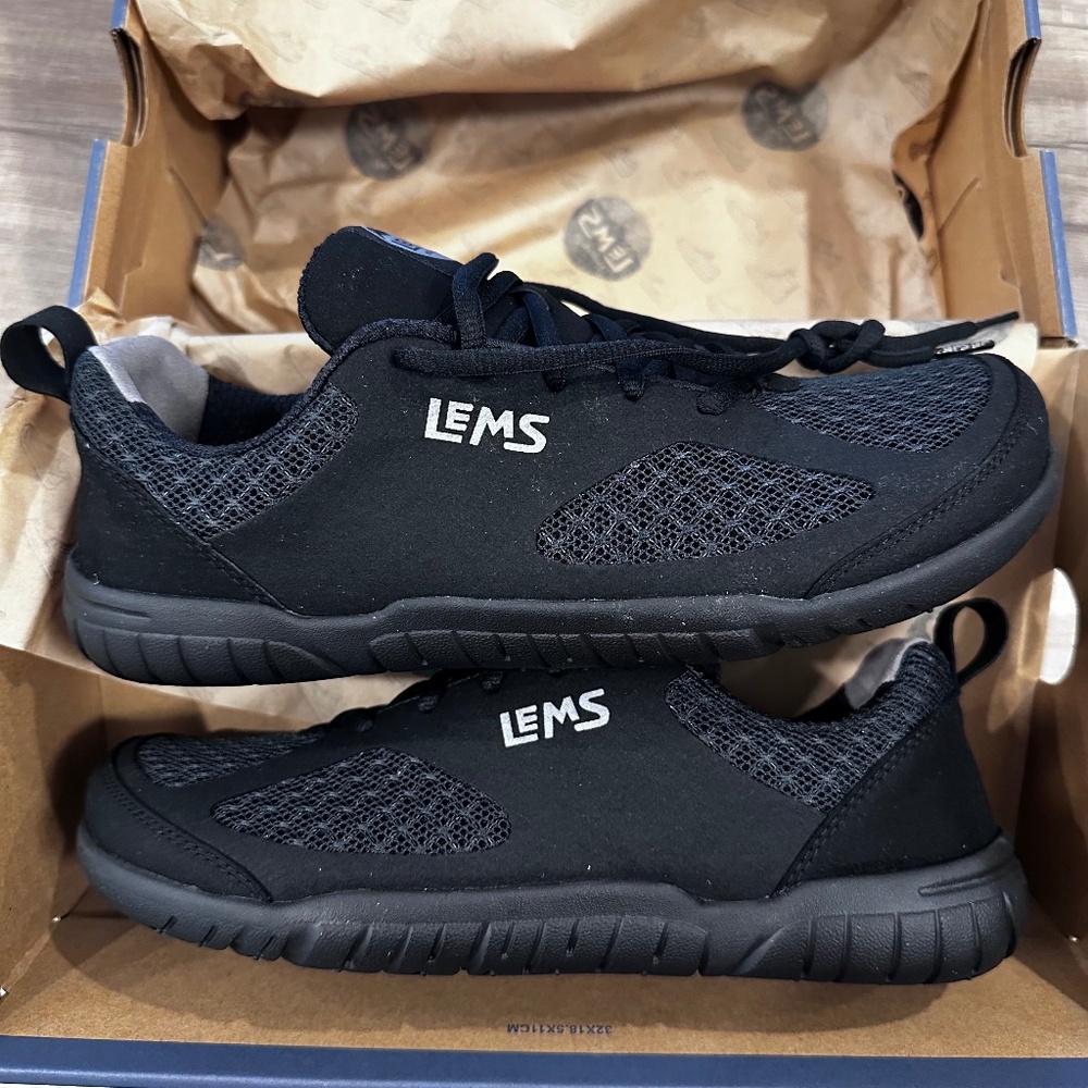 Lems Primal 3 Black Barefoot Minimalist Zero Drop Sneakers Womens 10, Mens 8.5